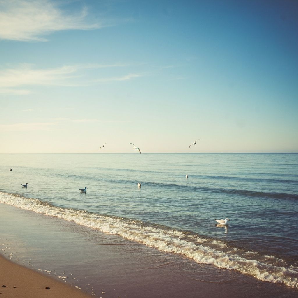 Peaceful natural scene suggesting rest and relaxation